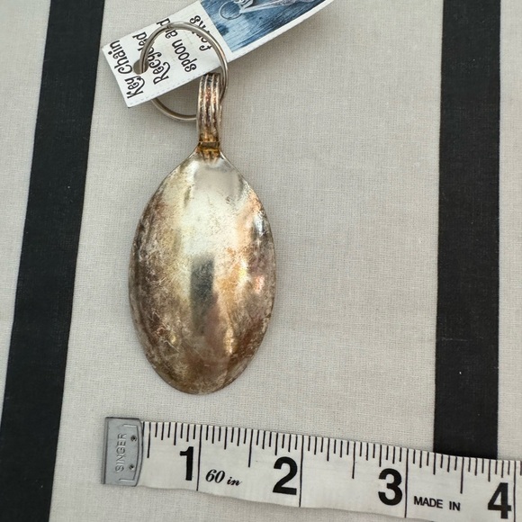 Super fun and unique silver spoon on a key ring- so many uses- see pic 4 deets! - Picture 2 of 4